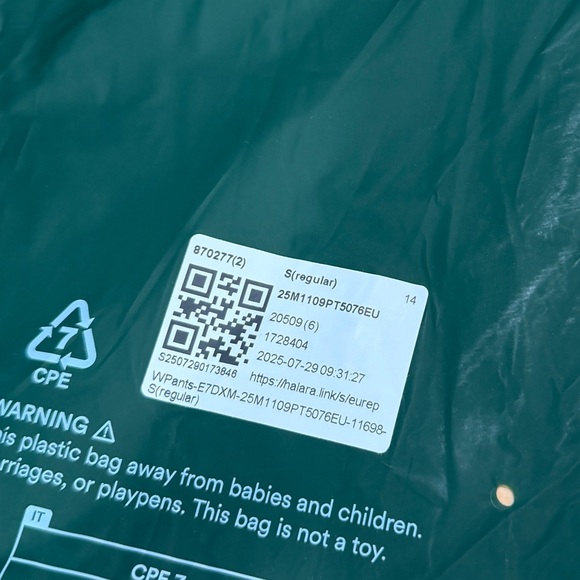 NWOT Halara Flex High Waisted Stripe Wide Leg Flowy Washed Casual Jeans Pockets - Picture 8 of 8